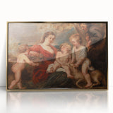 Baroque and Rococo Wall Art - The Holy Family with Angels - Print