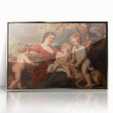 Baroque and Rococo Wall Art - The Holy Family with Angels - Print