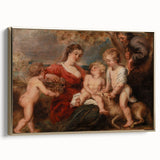 Baroque and Rococo Wall Art - The Holy Family with Angels - Print