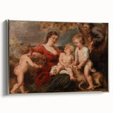 Baroque and Rococo Wall Art - The Holy Family with Angels - Print