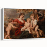 Baroque and Rococo Wall Art - The Holy Family with Angels - Print