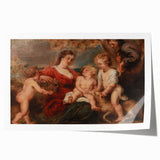 Baroque and Rococo Wall Art - The Holy Family with Angels - Print