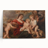 Baroque and Rococo Wall Art - The Holy Family with Angels - Print