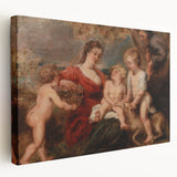 Baroque and Rococo Wall Art - The Holy Family with Angels - Print