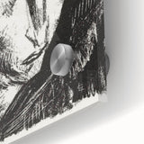 Expressionist Art - Monochrome Portrait of a Woman Abstract Wall Art