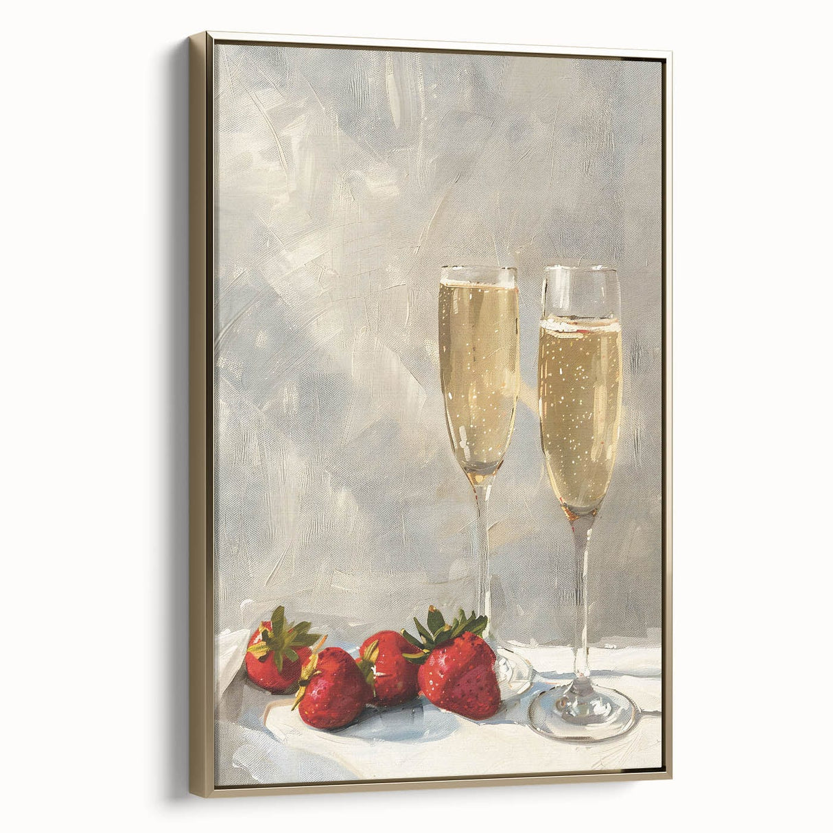Framed canvas wall art featuring a vintage poster of a golden landscape, ideal for bedroom decor.