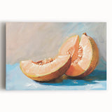 Large black and white canvas featuring assorted fruits, ideal for kitchen wall art.