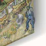 Impressionist Village Wall Art - Van Gogh's Vibrant Houses and Figure Print