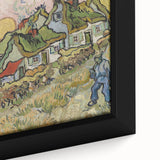 Impressionist Village Wall Art - Van Gogh's Vibrant Houses and Figure Print