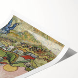 Impressionist Village Wall Art - Van Gogh's Vibrant Houses and Figure Print