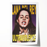 Lana Del Rey Retro Wall Art Vintage Prints Ultraviolence Poster