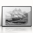 Majestic Realism Art Print of H.M.S. Daedalus and Sea Serpent – Classical Nautical Wall Art