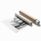 Majestic Realism Art Print of H.M.S. Daedalus and Sea Serpent – Classical Nautical Wall Art