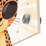 Cool Leopard Wall Art - Girls Room & Nursery Safari Decor