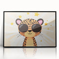 Cool Leopard Wall Art - Girls Room & Nursery Safari Decor