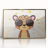 Cool Leopard Wall Art - Girls Room & Nursery Safari Decor