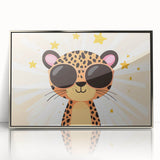 Cool Leopard Wall Art - Girls Room & Nursery Safari Decor
