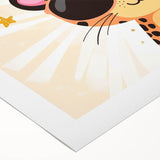 Cool Leopard Wall Art - Girls Room & Nursery Safari Decor