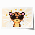 Cool Leopard Wall Art - Girls Room & Nursery Safari Decor