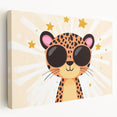 Cool Leopard Wall Art - Girls Room & Nursery Safari Decor