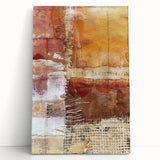 Large black and white stretched canvas depicting a serene autumnal scene, ideal for kitchen wall art or bedroom ambiance.