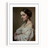 Abstract figurative artwork in a sleek white frame with a mat, showcasing vibrant colors and dynamic shapes, perfect for modern home decor or art enthusiasts.