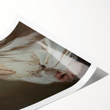 Abstract figurative art print showcasing vibrant colors and dynamic shapes, rolled and securely packaged in a durable cardboard tube for easy transport and display. Perfect for modern home decor enthusiasts seeking unique artistic expressions.