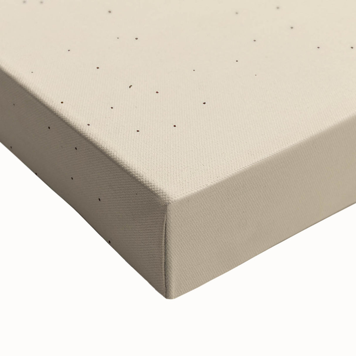 Close-up of an abstract minimalist wall art design on stretched canvas, showcasing soft pastel colors and fluid shapes, perfect for modern decor.