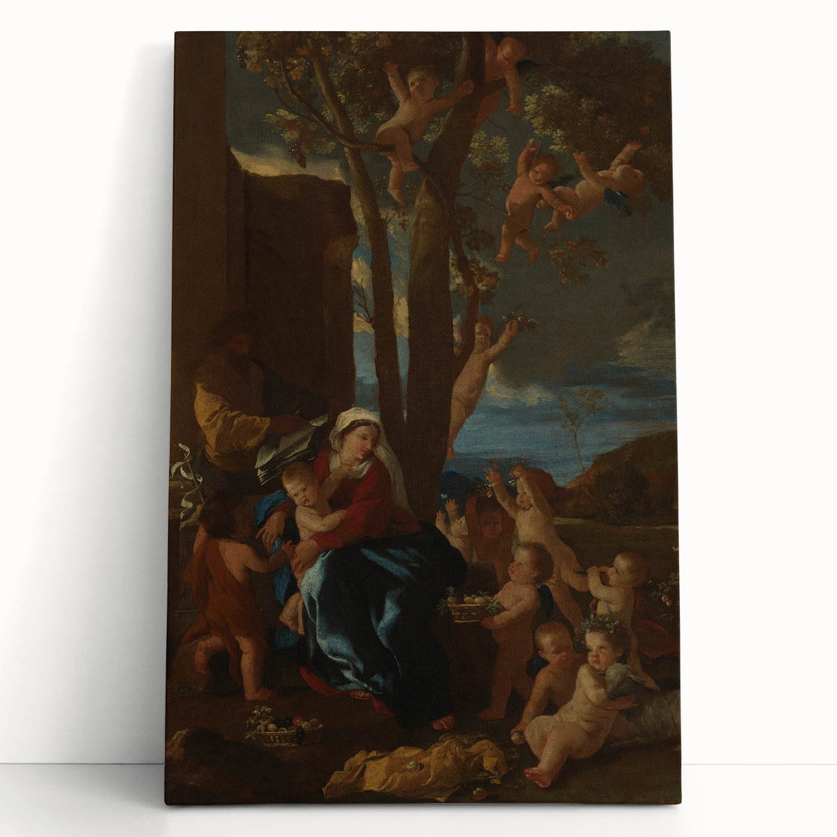 Baroque and Rococo Wall Art - Madonna with Cherubs - Classic Print