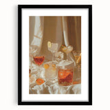 Extra large abstract art print with vibrant, textured colors on a framed canvas, ideal for living room decor.