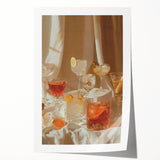 Extra large rolled print of vibrant floral art, ideal for art wall dining room or classy bathroom decor.