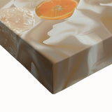 Large art of a black and white landscape painting on stretched canvas, ideal for bedroom wall decor.