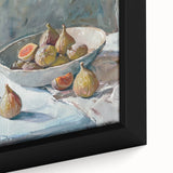 Extra large black wall art featuring a close-up of colorful, textured fruits on a framed canvas, ideal for living room decor.