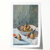 Rolled canvas print featuring an array of fruits in vibrant colors, ideal for art wall dining room.