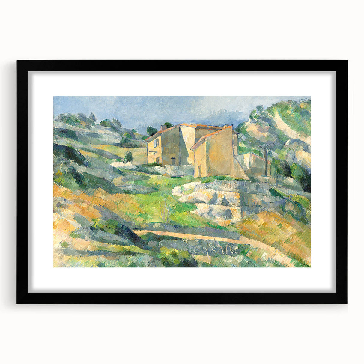 Impressionist Landscape Wall Art - Houses in Provence by Cézanne Print