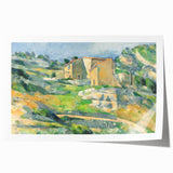 Impressionist Landscape Wall Art - Houses in Provence by Cézanne Print