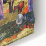 Modern Wall Art - Abstract Landscape with Horse & Pig | Contemporary Art