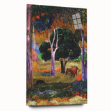 Modern Wall Art - Abstract Landscape with Horse & Pig | Contemporary Art
