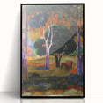 Modern Wall Art - Abstract Landscape with Horse & Pig | Contemporary Art