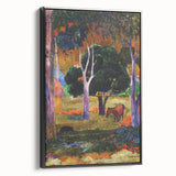 Modern Wall Art - Abstract Landscape with Horse & Pig | Contemporary Art