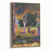 Modern Wall Art - Abstract Landscape with Horse & Pig | Contemporary Art