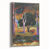 Modern Wall Art - Abstract Landscape with Horse & Pig | Contemporary Art