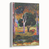 Modern Wall Art - Abstract Landscape with Horse & Pig | Contemporary Art