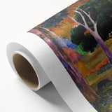 Modern Wall Art - Abstract Landscape with Horse & Pig | Contemporary Art