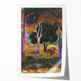 Modern Wall Art - Abstract Landscape with Horse & Pig | Contemporary Art