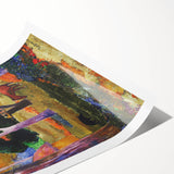 Modern Wall Art - Abstract Landscape with Horse & Pig | Contemporary Art