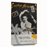 Laurie Anderson Retro Poster Art - Vintage Music Concert Print