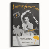 Laurie Anderson Retro Poster Art - Vintage Music Concert Print