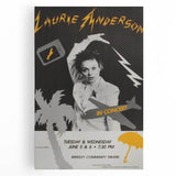 Laurie Anderson Retro Poster Art - Vintage Music Concert Print