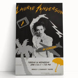 Laurie Anderson Retro Poster Art - Vintage Music Concert Print